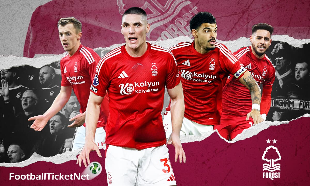 Atmosfera di una partita di calcio di Nottingham Forest