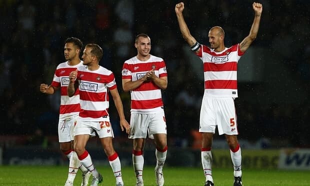 Doncaster Rovers football match atmosphere