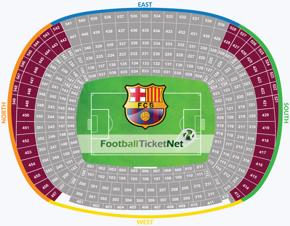 Camp Nou Seating Plan