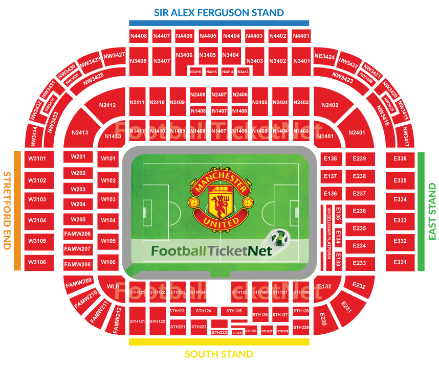 Manchester United vs Manchester City 07/03/2020 Football Ticket Net