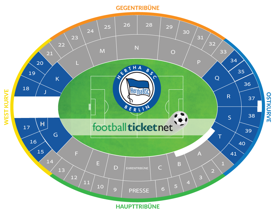 Olympiastadion Berlin Seating Chart