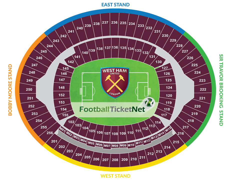 West Ham United vs Bournemouth 01/01/2020 Football Ticket Net