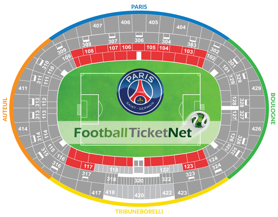 Paris SaintGermain vs AS Monaco 12/01/2020 Football Ticket Net