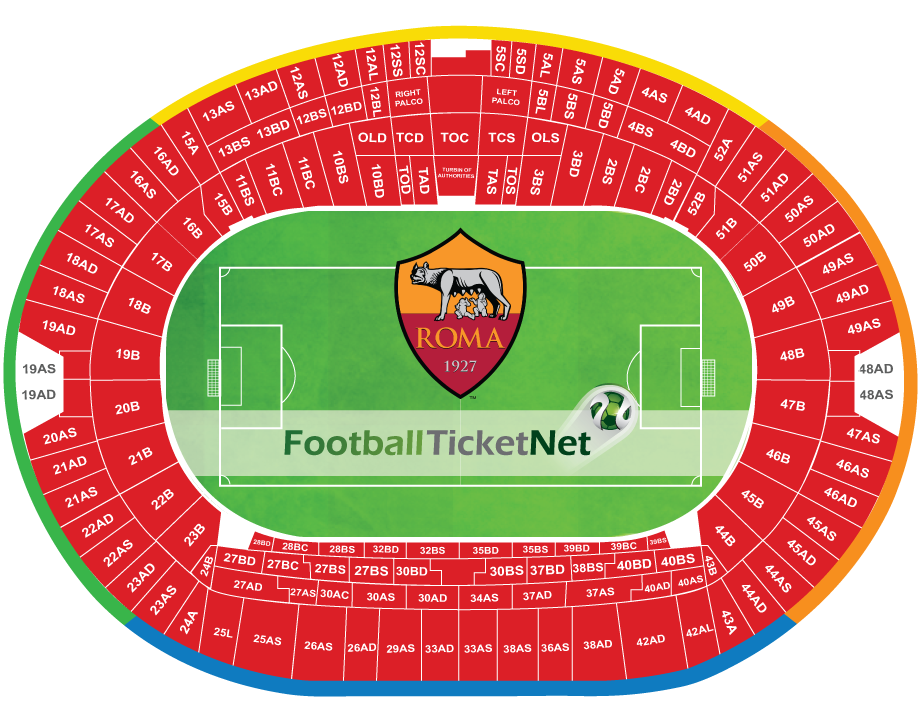 Stadio Olimpico Rome Seating Chart