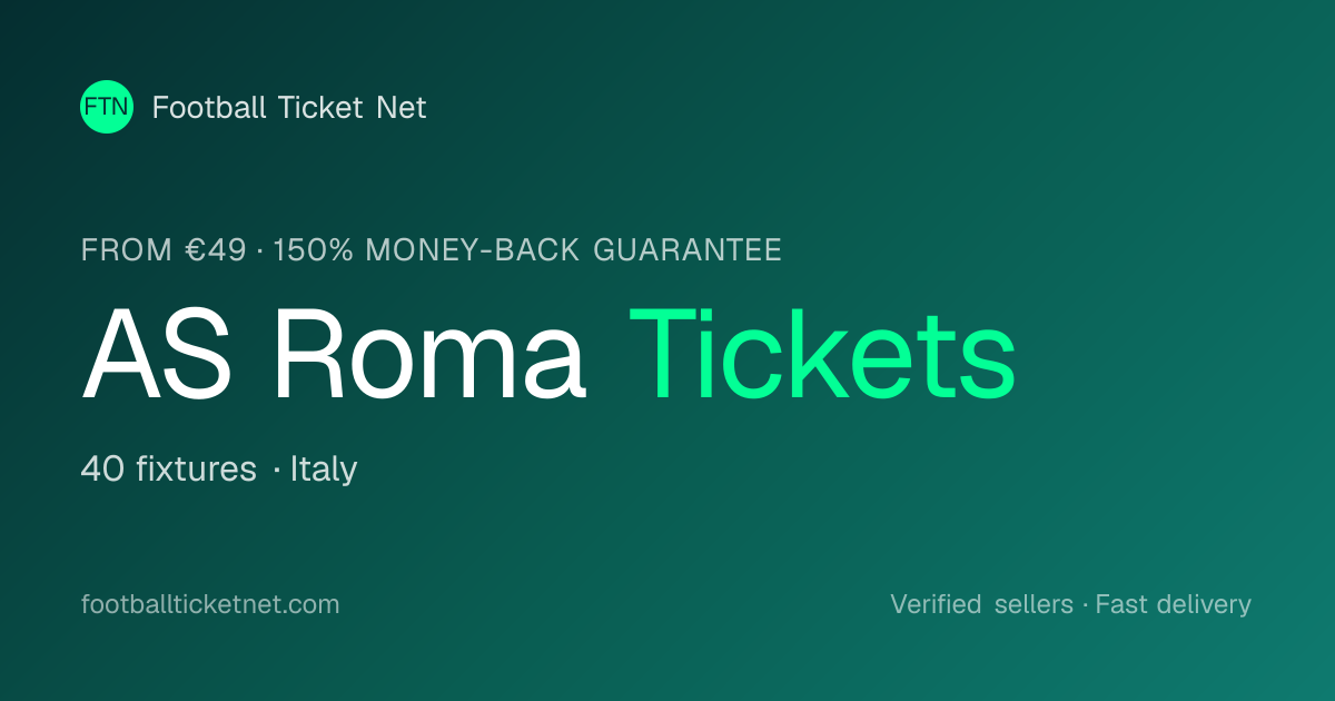 AS Roma Tickets 2026/2027 — Italian Serie A Fixtures