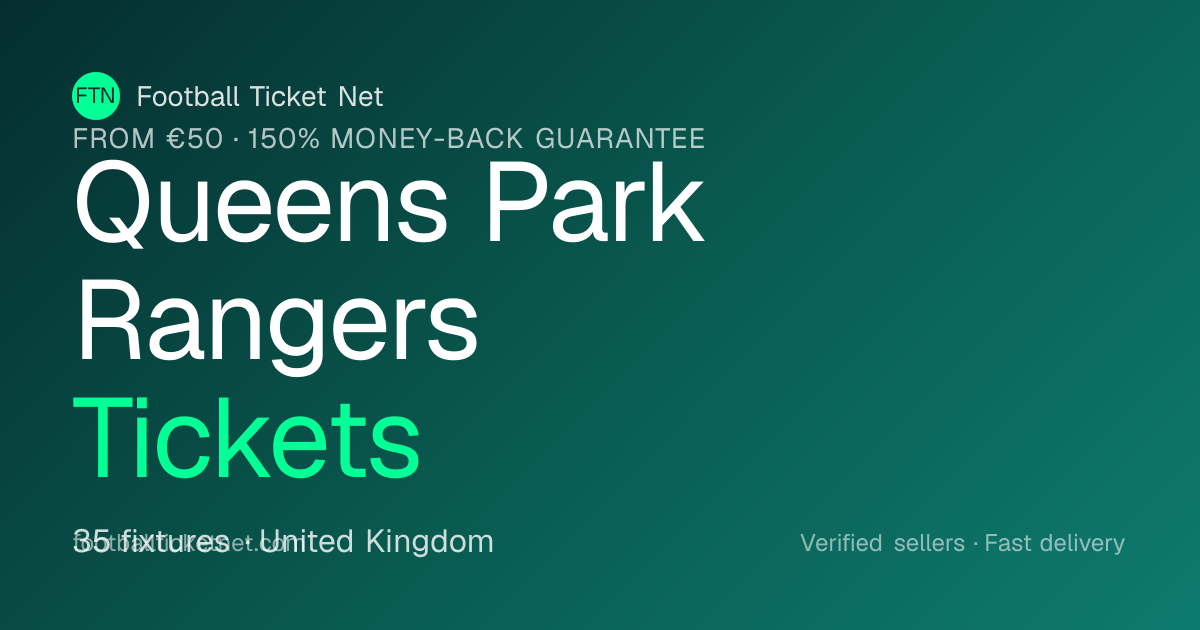 Queens Park Rangers Tickets 2026/2027 — EFL Championship Fixtures