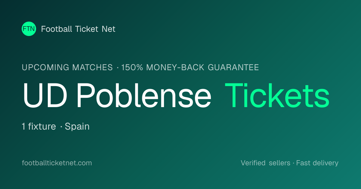 UD Poblense Tickets 2026/2027 — Copa del Rey Fixtures