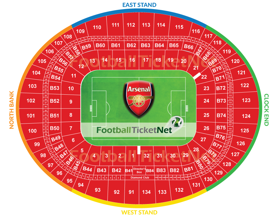 Arsenal vs Newcastle United at Emirates Stadium on 16/02/20 Sun 1630
