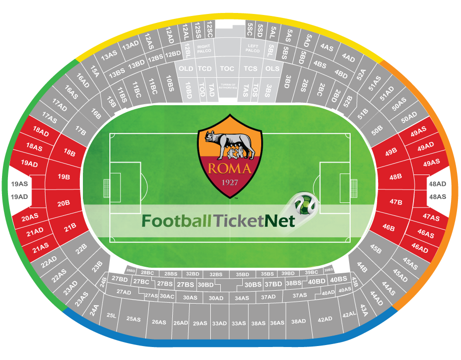 Stadio Olimpico Rome Seating Chart