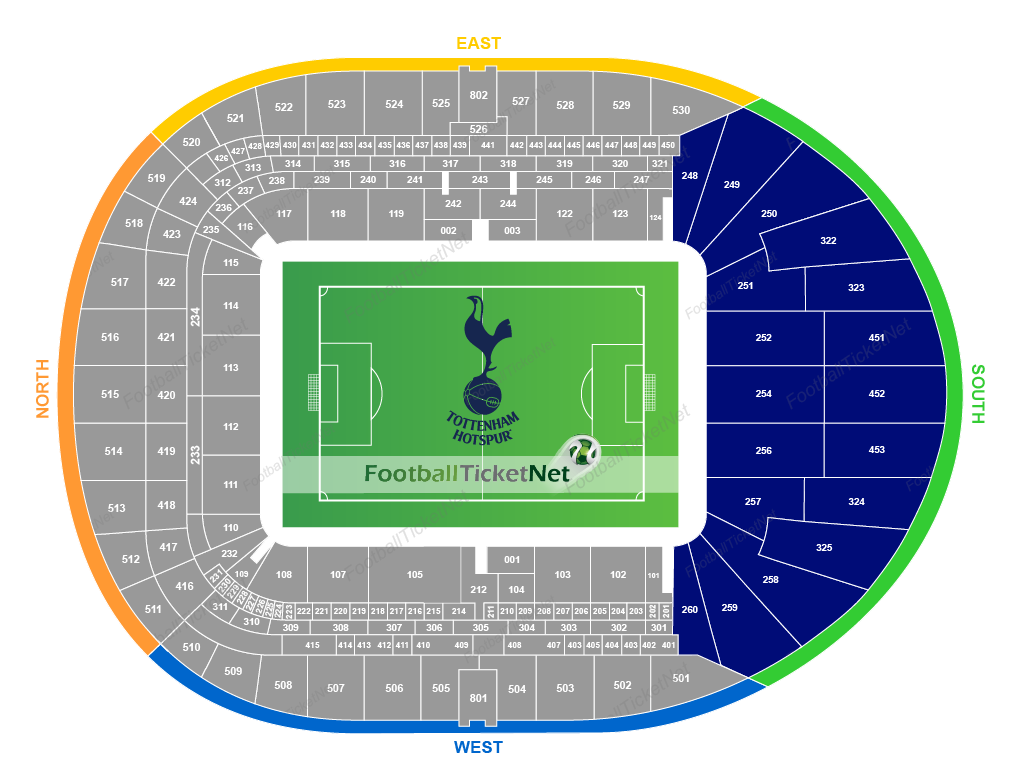 Tottenham Hotspur Seating Chart