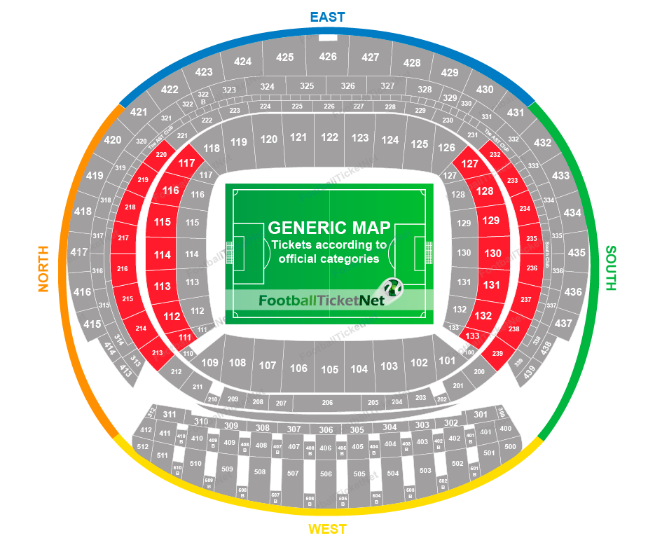 Bernabeu Stadium Seating Chart
